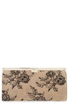 Jimmy Choo 'camille' Lace & Leather Clutch -
