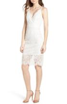 Women's Soprano Lace Sheath Dress - White