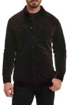 Men's Robert Graham Carnaby Slim Fit Shirt Jacket - Purple