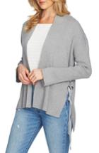 Women's 1.state Side Lace-up Cardigan, Size - Grey