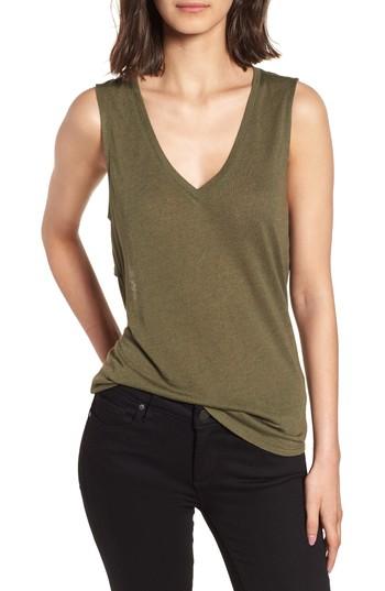 Women's Trouve Open Back Tank - Green