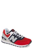 Men's New Balance 574 Classic Sneaker D - Red