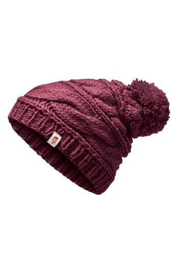 Women's The North Face Triple Cable Beanie - Purple