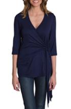 Women's Udderly Hot Mama Whimsical Nursing Wrap Top (6-8 Us) - Blue