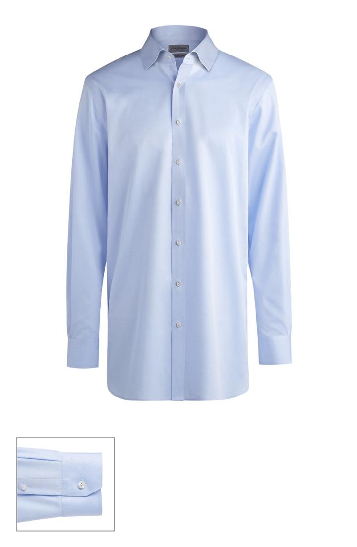 Men's John W. Nordstrom Made To Measure Extra Trim Fit Spread Collar Solid Dress Shirt