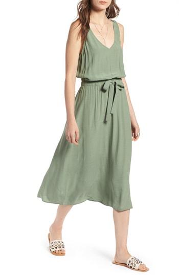 Women's Treasure & Bond Blouson Tank Midi Dress, Size - Green