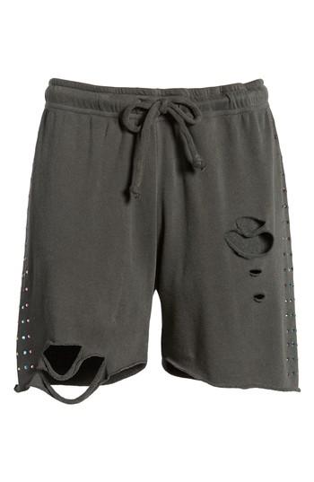 Women's Wildfox Rainbow Glitz Shorts, Size - Black