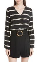 Women's Derek Lam 10 Crosby Ruffled Sleeve Silk Blouse