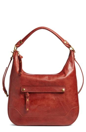 Frye Melissa Large Leather Hobo - Red