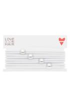 Love Is In The Hair Racer 4-pack Hair Ties, Size - White