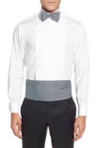 Men's Vineyard Vines Whale Print Cummerbund & Self-tie Bow Tie, Size - Black