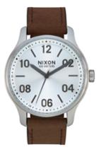 Men's Nixon Patrol Leather Strap Watch, 42mm