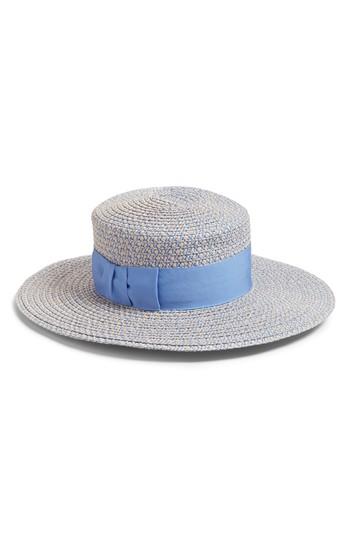 Women's Eric Javits 'gondolier' Boater Hat - Blue