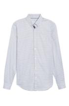 Men's Lacoste Slim Fit Plaid Shirt Eu - Grey