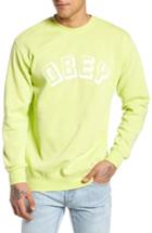 Men's Obey New World Sweatshirt - Green