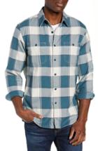 Men's J.crew Wallace & Barnes Slim Fit Stripe Plaid Flannel Shirt - Blue