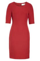 Petite Women's Boss Daletana Soft Twill Dress P - Red