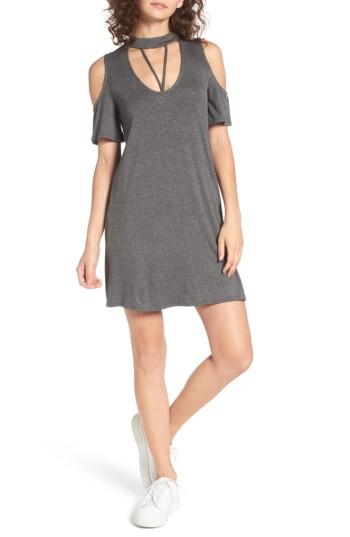 Women's Dee Elly Strappy Choker T-shirt Dress - Grey