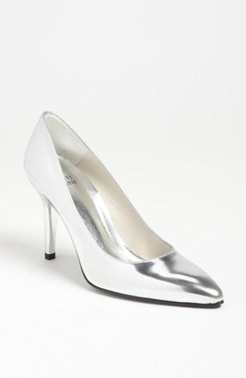Stuart Weitzman 'power' Pump Silver Specchio