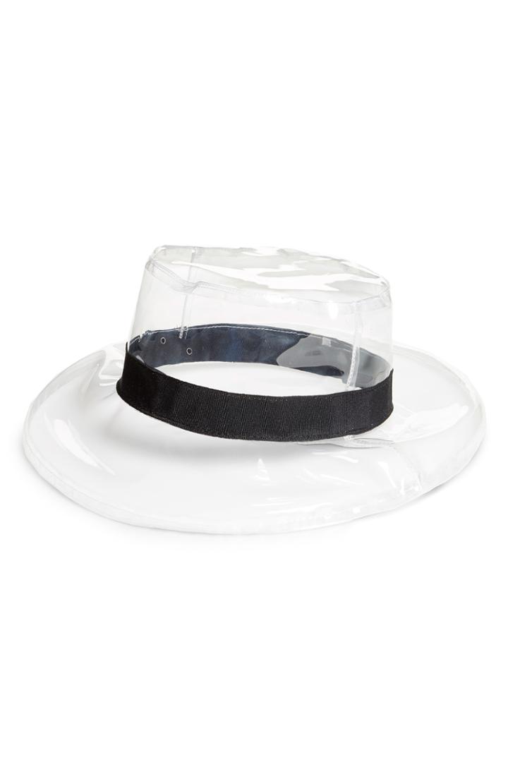 Women's Steve Madden Clear Boater Hat -