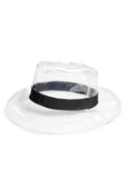 Women's Steve Madden Clear Boater Hat -