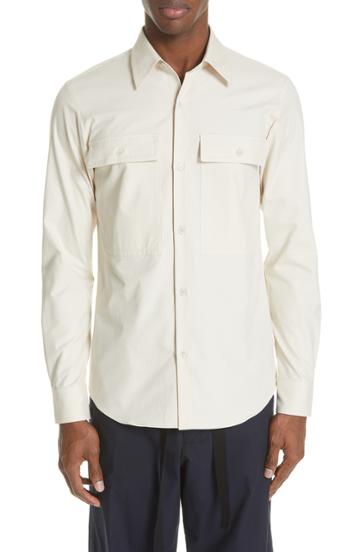 Men's Dries Van Noten Castel Workshirt Eu - White