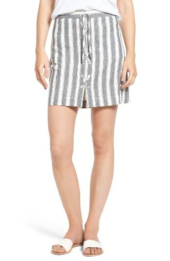 Women's Madewell Safari Stripe Miniskirt
