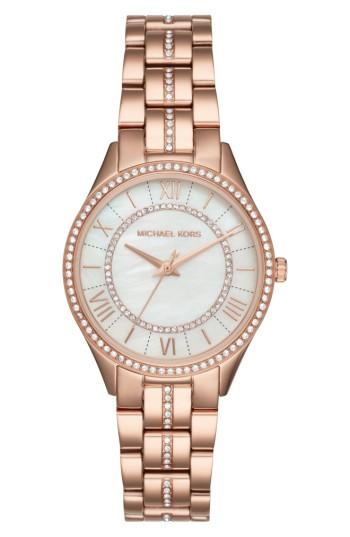 Women's Michael Kors Lauryn Crystal Bracelet Watch, 33mm