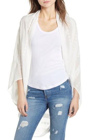 Women's Bishop + Young Moroccan Embroidered Kimono - White