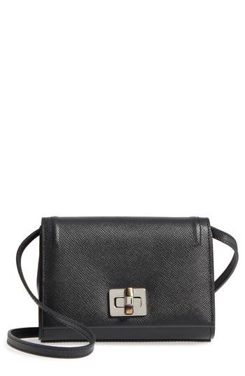 Serapian Milano Mini Ilenea Leather Crossbody Bag - Black