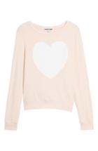 Women's Dream Scene Heart Sweatshirt, Size - Pink