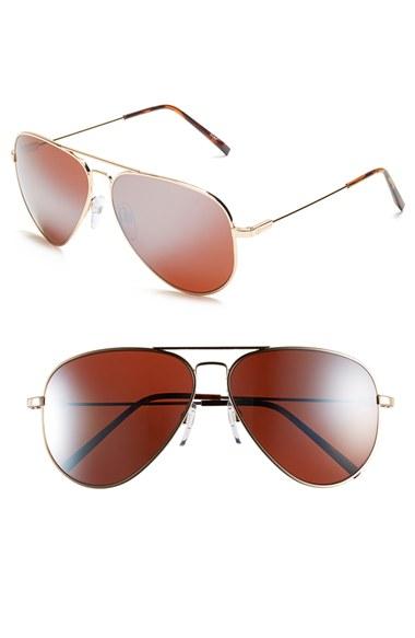 Women's Electric 'av1 Xl' 62mm Aviator Sunglasses - Rose Gold/ Silver/ Gradient
