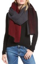 Women's Standard Form Pinstripe Wool & Cashmere Scarf