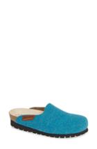 Women's Mephisto Thea Boiled Wool Clog M - Blue/green
