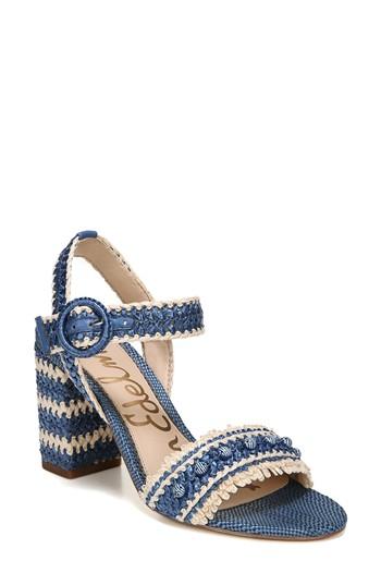 Women's Sam Edelman Olisa Block Heel Sandal M - Blue