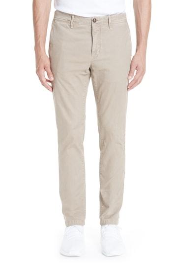 Men's Moncler Gabardine Cotton Chino Pants Eu - Beige