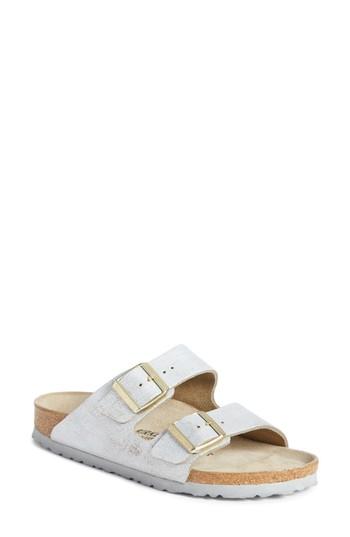 Women's Birkenstock 'arizona' Soft Footbed Sandal -6.5us / 37eu D - Blue