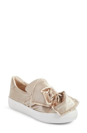 Women's Jslides Azzura Bow Slip-on Sneaker .5 M - Metallic