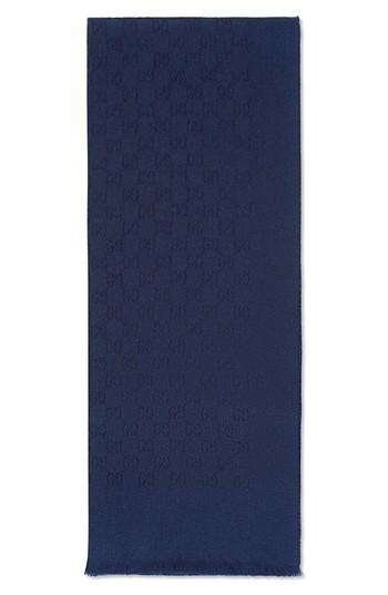 Men's Gucci Gg Gem Lux Jacquard Cashmere Scarf