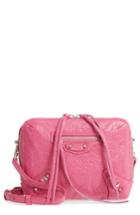 Balenciaga Extra Small Classic Reporter Leather Shoulder Bag - Pink