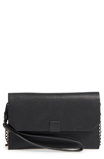 Phase 3 Faux Leather Wristlet - Black