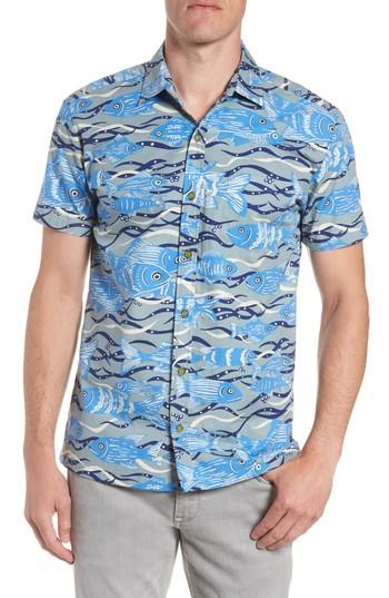 Men's Kahala Sea Tangle Trim Fit Sport Shirt - Grey