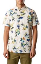 Men's 7 Diamonds Sky Pilot Trim Fit Short Sleeve Sport Shirt - White