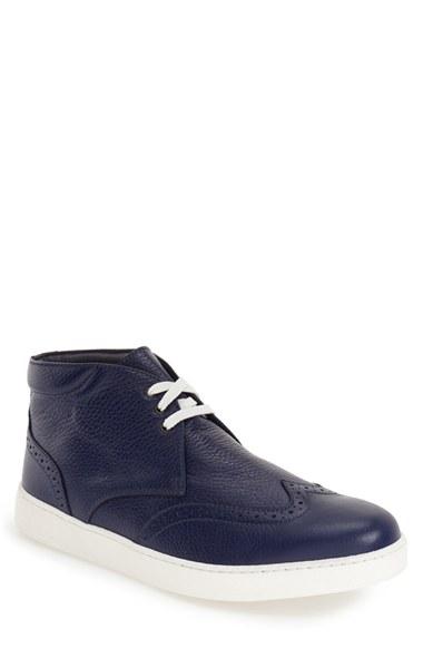 Men's Bugatchi 'portofino' High Top Sneaker .5 M - Blue