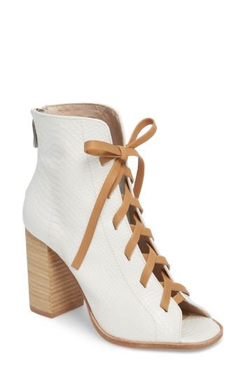 Women's Kristin Cavallari Layton Lace-up Boot M - White