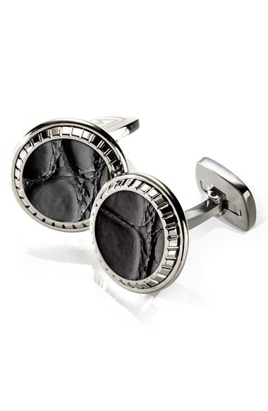 Men's M-clip Alligator Cuff Links