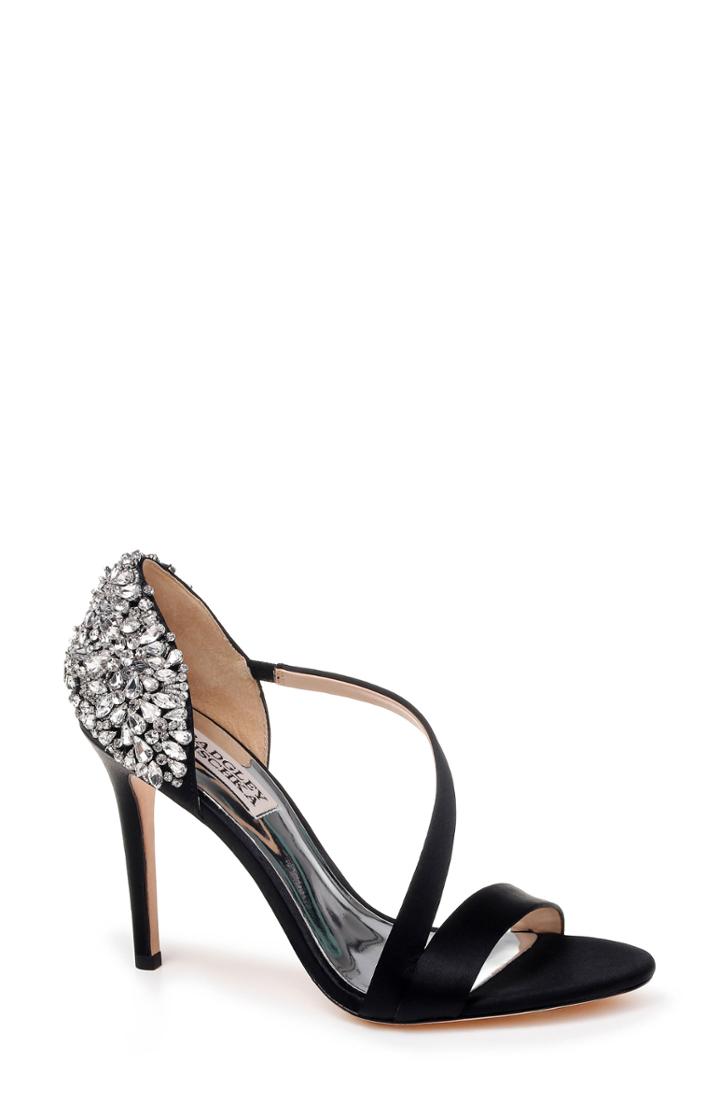 Women's Badgley Mischka Pauline Sandal .5 M - Black