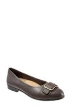 Women's Trotters Aubrey Flat M - Brown