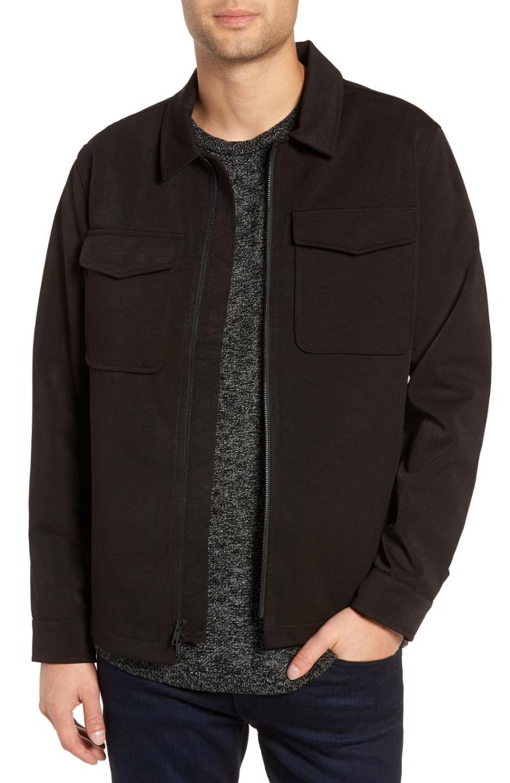 Men's Twentymetrictons The Tencel Trim Fit Zip Jacket - Black