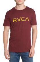 Men's Rvca Big Rvca Gradient Logo T-shirt - Burgundy